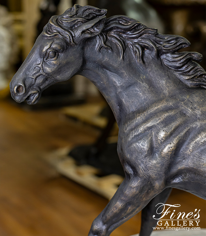 Search Result For Bronze Statues  - Wild Horse Bronze Statue - BS-887